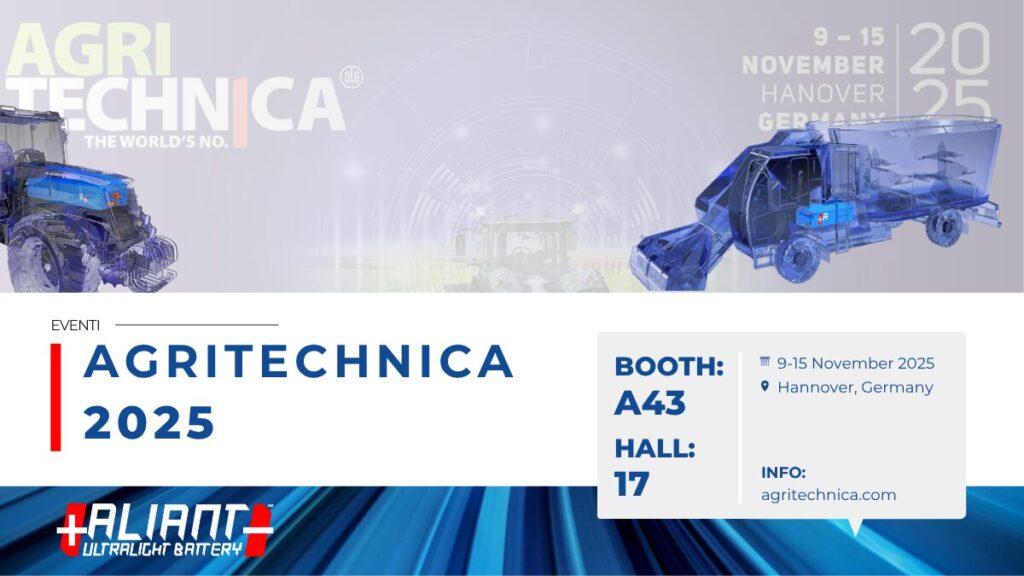 soluzioni batterie LFP Aliant Battery per macchine agricole AGRITECHNICA 2025