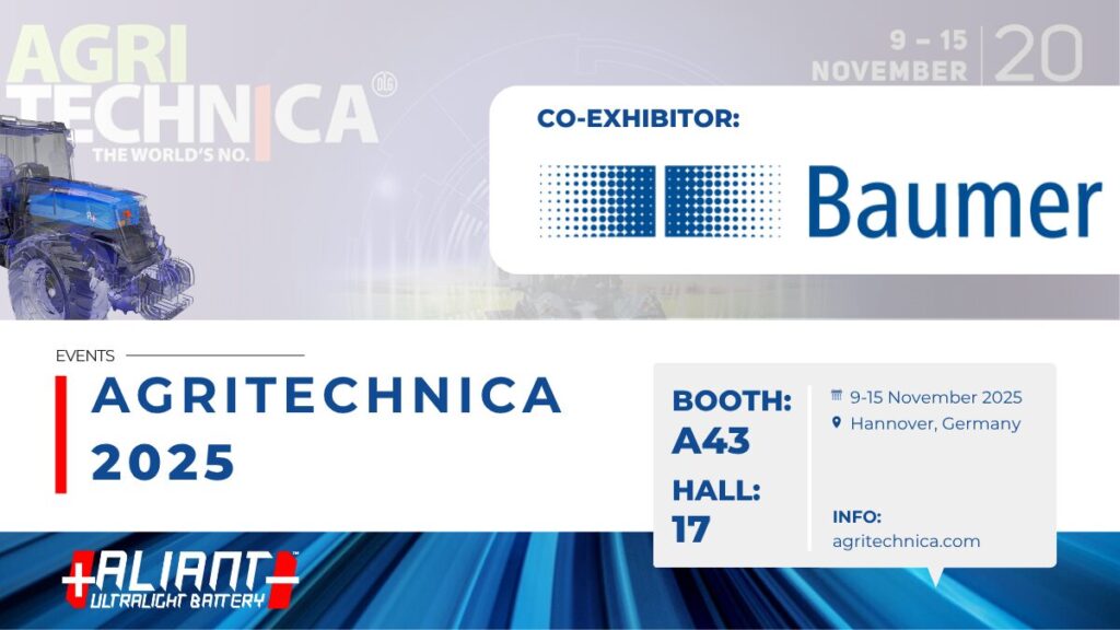 Aliant Battery insieme a Baumer ad Agritechnica 2025