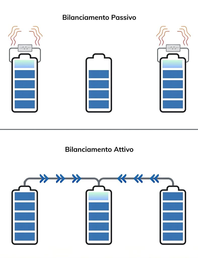 Confronto funzionamento bilanciamento attivo e passivo